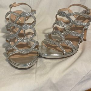 Women silver heels